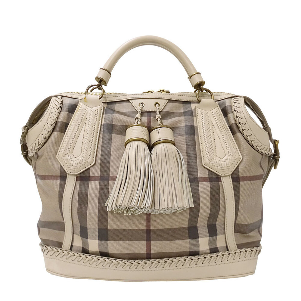 Burberry handbag for women, brand name, 2-way handbag/shoulder bag, leather, ...